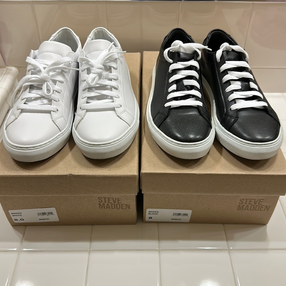 Steve Madden Sneaker Shoes 2 pairs Sz 8 Mens